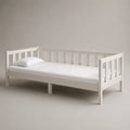 Letto singolo in legno bianco con sponde laterali struttura letto 90x200 cm